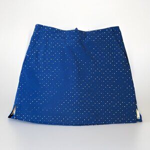 Lady Hagen Navy/White Star Cutout Women's Golf Skort Size 4 Pockets Tennis